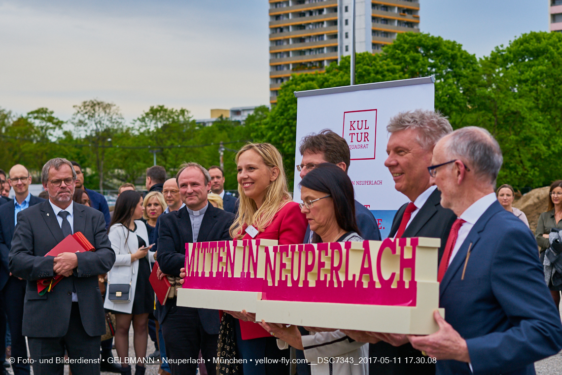 11. Mai 2017 - Grundsteinlegung für die LOGE und dem Kulturquadrat in Neuperlach